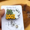 Halloween Badge Reel, Here for the Boos badge reel, Halloween ID Holder, Interchangeable badge reel