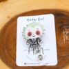Cute Beetle Guy Badge Reel, Halloween Badge Reel,  Halloween ID Holder, Interchangeable badge reel