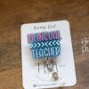 Bilingual Teacher Badge Reel, ELL/ESOL Teacher id Holder, Daycare ID Holder, Interchangeable Badge Reel, Teacher Gift