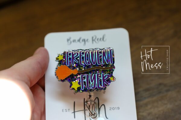 il_fullxfull.4119044734_h86w Frequent Flier Badge Reel, Halloween Badge Reel, Halloween ID Holder, Interchangeable badge reel