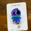 Jellyfish Badge Reel, RN ID Holder, Retractable Acrylic Badge Reel, Interchangeable Badge Reel