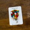 Rubiks cube Badge Reel, D&D gift, Retractable ID Holder, Interchangeable, Rubiks cube gift