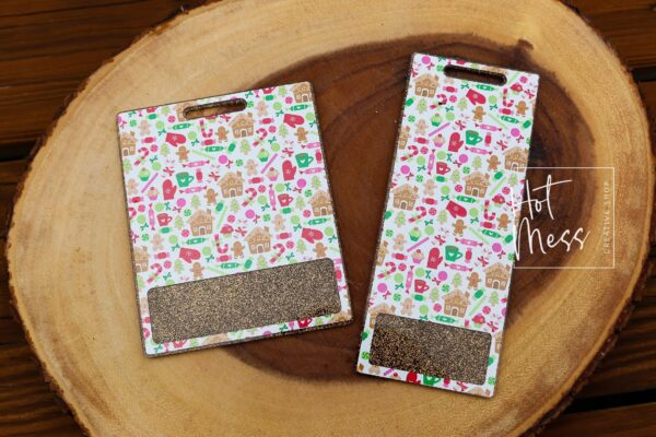 il_fullxfull.4143644411_h4gp Gingerbread Christmas Badge Buddy, paramedic Badge ID, EMS Badge id, Nurse Badge Buddy