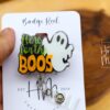 Halloween Badge Reel, Here for the Boos badge reel, Halloween ID Holder, Interchangeable badge reel