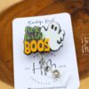 Halloween Badge Reel, Here for the Boos badge reel, Halloween ID Holder, Interchangeable badge reel