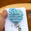 il_fullxfull.4143686585_33gg Salty like Hypertonic Saline Funny Badge Reel, RN ID Holder, Retractable Acrylic Badge Reel, Nurse Gift, Night Shift