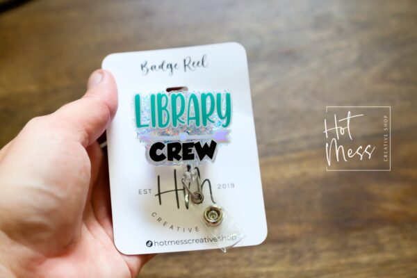 Library Funny Badge Reel, Librarian Badge Reel, Retractable Badge Reel, Interchangeable Badge Reel, Teacher Badge Reel