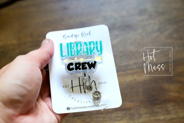 Library Funny Badge Reel, Librarian Badge Reel, Retractable Badge Reel, Interchangeable Badge Reel, Teacher Badge Reel