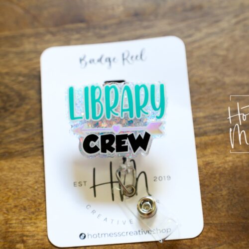 il_fullxfull.4145776126_j6xc Library Funny Badge Reel, Librarian Badge Reel, Retractable Badge Reel, Interchangeable Badge Reel, Teacher Badge Reel