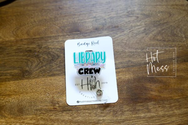 Library Funny Badge Reel, Librarian Badge Reel, Retractable Badge Reel, Interchangeable Badge Reel, Teacher Badge Reel