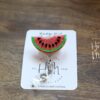 Watermelon Badge Reel, Cute Glitter Badge Reel, Retractable Badge Reel, Interchangeable Badge Reel