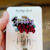 Spooky Bitch Badge Reel, Halloween Badge Reel,  Halloween ID Holder, Interchangeable badge reel
