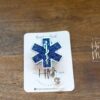 Star of Life Badge Reel, Funny Badge Reel, Retractable Badge Reel, Interchangeable Badge Reel, EMS ID Holder, Glitter Badge Reel