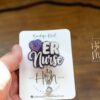 ER Nurse Badge Reel, Nurse Badge Reel, Retractable ID Holder, Interchangeable, Glitter Badge Reel