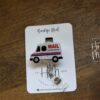Mail Truck Badge Reel, Postal Worker gift, Retractable Badge Reel, Interchangeable Badge Holder