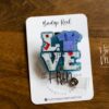 Love Scrub Top Glitter Badge Reel, badge ID, Retractable ID, Lanyard Badge Holder, Nurse Gift, MD1, PER