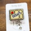 Dietary Badge Reel, dietary manager Glitter Badge Reel, Dietary Worker ID Holder, dietitian badge reel