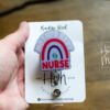 Mother Baby Nurse Badge Reel, Post Partum ID Holder, Labor and Delivery ID Holder, OB Badge Reel, Retractable Badge, baby badge reel
