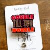 Gobble till you Wobble Badge Reel, Thanksgiving Badge Reel, Turkey ID Holder, Interchangeable badge reel