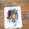 Cardiology Badge Reel, Heart badge reel, Nurse Badge Reel, Retractable ID Holder, Interchangeable, Glitter Badge Reel