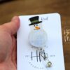 Snowman Badge Reel, Christmas Badge Reel, Nurse Badge Reel, Retractable ID Holder, Interchangeable, Glitter Badge Reel, Winter ID Holder
