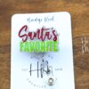 Santa's Favorite Badge Reel, Christmas Badge Reel, Teacher Badge Reel, Retractable ID Holder, Interchangeable, Glitter Badge Reel