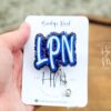 LPN badge reel, badge ID, Retractable ID, Lanyard Badge Holder, Nurse Gift, Nurse accessories