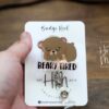 Beary Tired Badge Reel, Teacher Lanyard, Cute ID Holder, Sleep Study ID Holder, NICU Nurse, Preschool Teacher