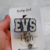 EVS Badge Reel, Environmental Services ID Holder, Custodian ID Holder, Retractable Acrylic Badge Reel