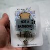 Funny Badge Reel, Toasters are not bath bombs, Dark Humor Badge Reel, ID Holder, Retractable Acrylic Badge Reel, Night Shift
