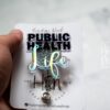 il_fullxfull.4308735097_12sj Public Health Badge Reel, ID Holder, Interchangeable and Retractable, Glitter Badge Reel