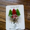 Merry and Bright Badge Reel, Christmas Badge Reel, Nurse Badge Reel, Retractable ID Holder, Interchangeable, Glitter Badge Reel