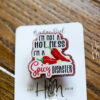 I'm not a hot mess I'm a spicy disaster Badge Reel, Funny Badge Reel, Retractable Badge, Interchangeable ID Holder
