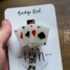 Casino Badge Reel, Poker Pin, Interchangeable, ID Holder, las vegas