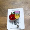 il_fullxfull.4431045268_nwn7 Pencil and Apple Teacher Badge Reel, ID Holder, Interchangeable Badge Reel, Pencil, Apple, Teacher Gift, Back to School