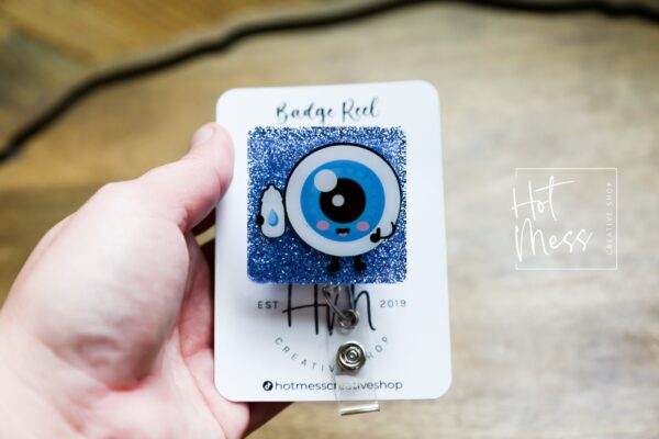 il_fullxfull.4478368385_5gsp Cute Eye Doctor Badge Reel, Ophthalmology, Optometrist, Doctor Office, Nurse Medical ID Holder, Retractable Badge Reel