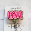BSN Badge Reel, Nurse Badge Reel, Retractable Badge Reel, Interchangeable Badge Reel, Nurse Gift, Glitter Badge Reel, Stocking Stuffer