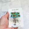 Treat em and Yeet em Funny Badge Reel, RN ID Holder, Retractable Acrylic Badge Reel, Nurse Gift, Night Shift, Audacity, Stocking Stuffer