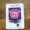 ED Scribe Badge Reel, nurse appreciation badge reel, Clinic ID Holder, Emergency Room Scribe, gift for er scribe
