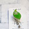 Peapod badge reel, Nursery ID Retractable Lanyard, Medical Field Interchangeable Badge Reel, Baby Nurse ID Badge Holder, RN Key Card