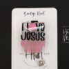 I love Jesus, But I cuss a little Badge Reel, Retractable Badge Reel, Interchangeable Badge Reel, Funny Badge Reel, Dark Humor