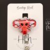 Love Uterus Badge Reel, Retractable Badge Reel, Interchangeable Badge Reel,