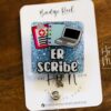 ER Scribe Badge Reel, nurse appreciation badge reel, ER id Holder, Urgent Care, Doctors office ID Holder
