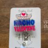 Valentines Day Badge Reel, Nacho Valentine,  Nurse Badge Reel, Retractable ID Holder, Interchangeable, Glitter Badge Reel