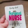 Surgical Nurse Badge Reel, Nurse Badge Reel, Retractable ID Holder, Interchangeable, Glitter Badge Reel