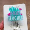 Wife Mom Teacher Badge Reel, ID Holder, Interchangeable Badge Reel, Teacher Gift, Daycare Teacher, Teacher Lanyard