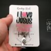 I love Jesus, But I cuss a little Badge Reel, Retractable Badge Reel, Interchangeable Badge Reel, Funny Badge Reel, Dark Humor