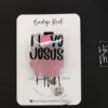 I love Jesus, But I cuss a little Badge Reel, Retractable Badge Reel, Interchangeable Badge Reel, Funny Badge Reel, Dark Humor