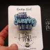 Funny Badge Reel, Maybe Swearing Will Help, Retractable Badge Reel, Interchangeable Badge Reel, Glitter Badge Reel