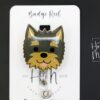 Yorkie Badge Reel, ID Holder, Retractable Acrylic Badge Reel, Vet Gift, yorkshire terrier, Dog Mom. Dog Groomer